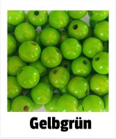 Holzperlen 14mm gelbgrün